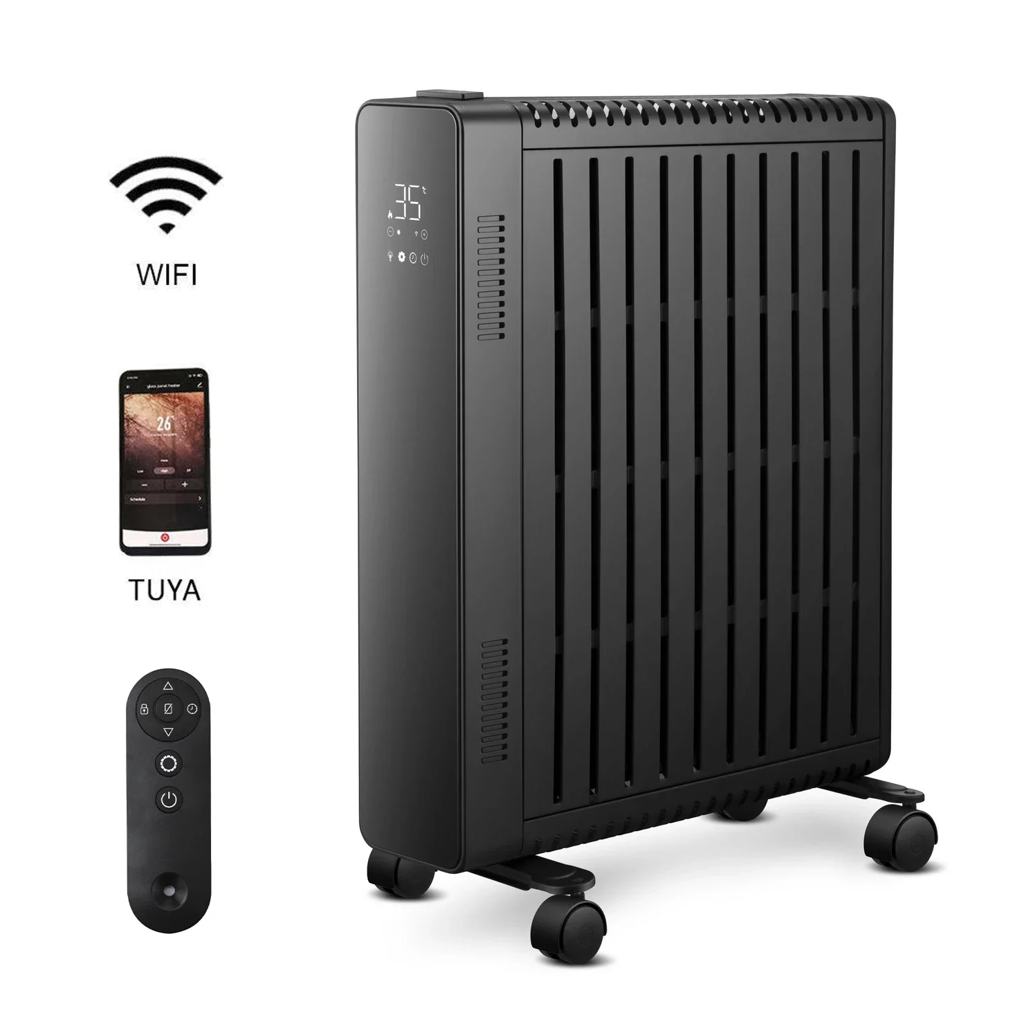 Infared Electric Oil Heater, 2500W, Portable - detail 12