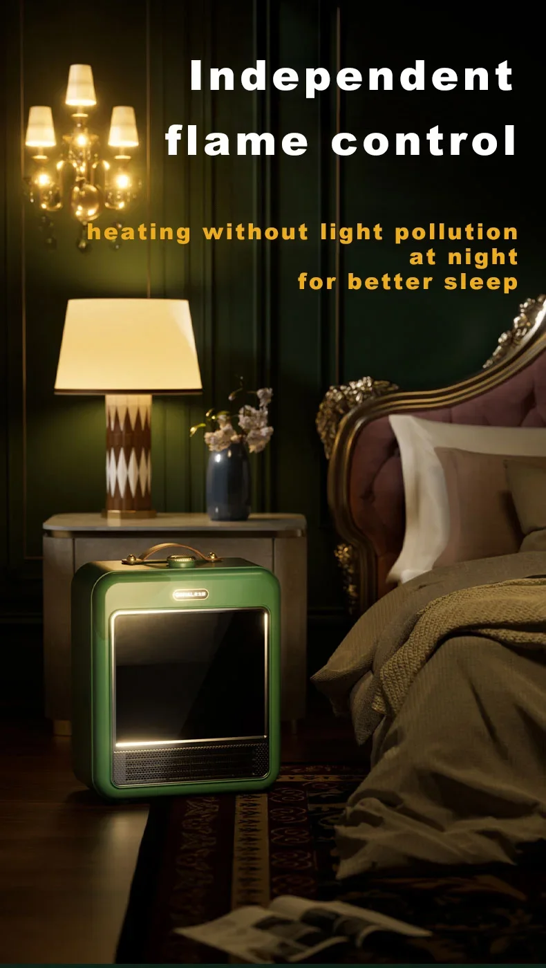 Electric Fireplace, Portable, 3D, 1700W - detail 24