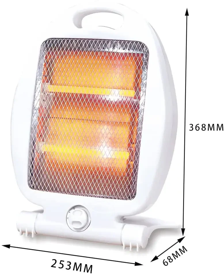 Infrared Halogen Quartz Heater, 400W/800W, Portable - detail 14