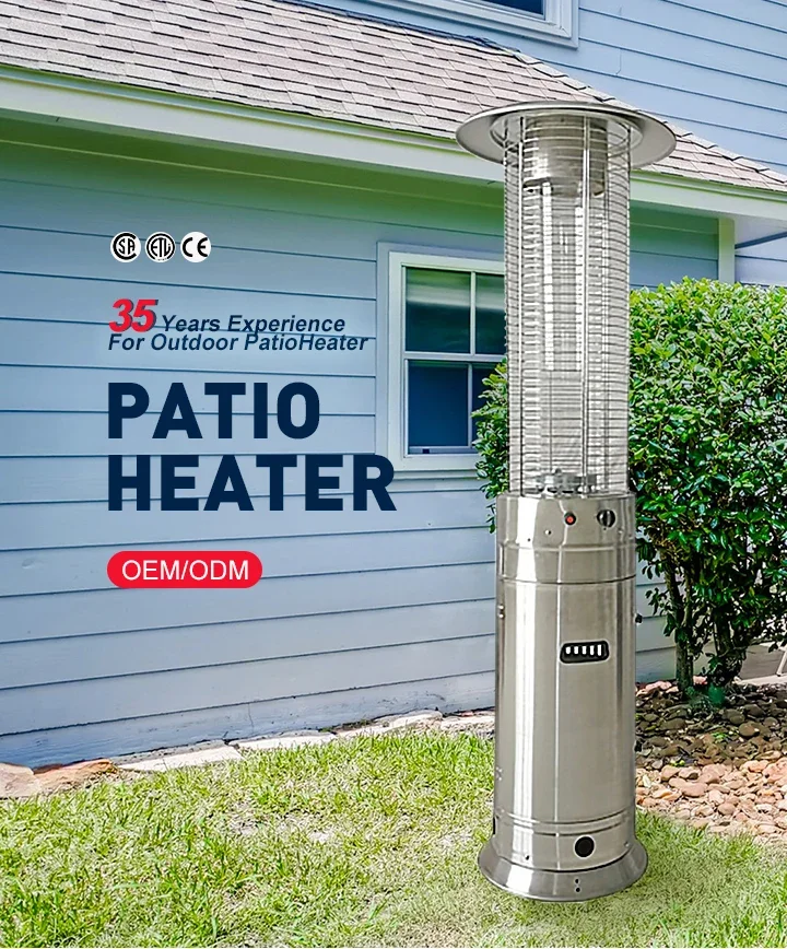 Patio Heater, 5000-13000W, Steel - detail 2