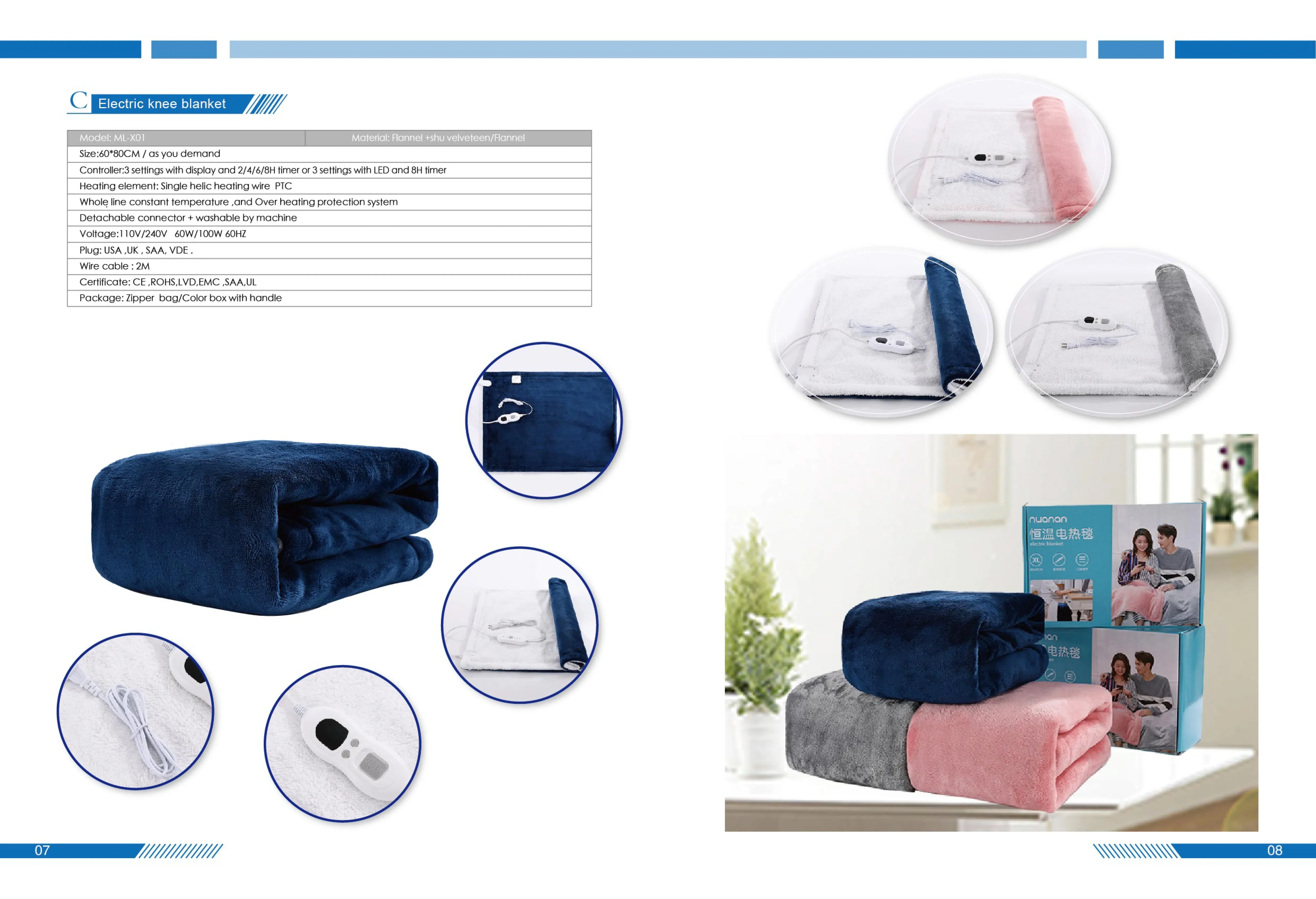 Heating Pad Thermal Blanket, Portable, PTC - detail 26