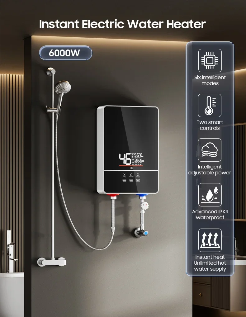 Electric Water Heater, 6000W, 220V - detail 2