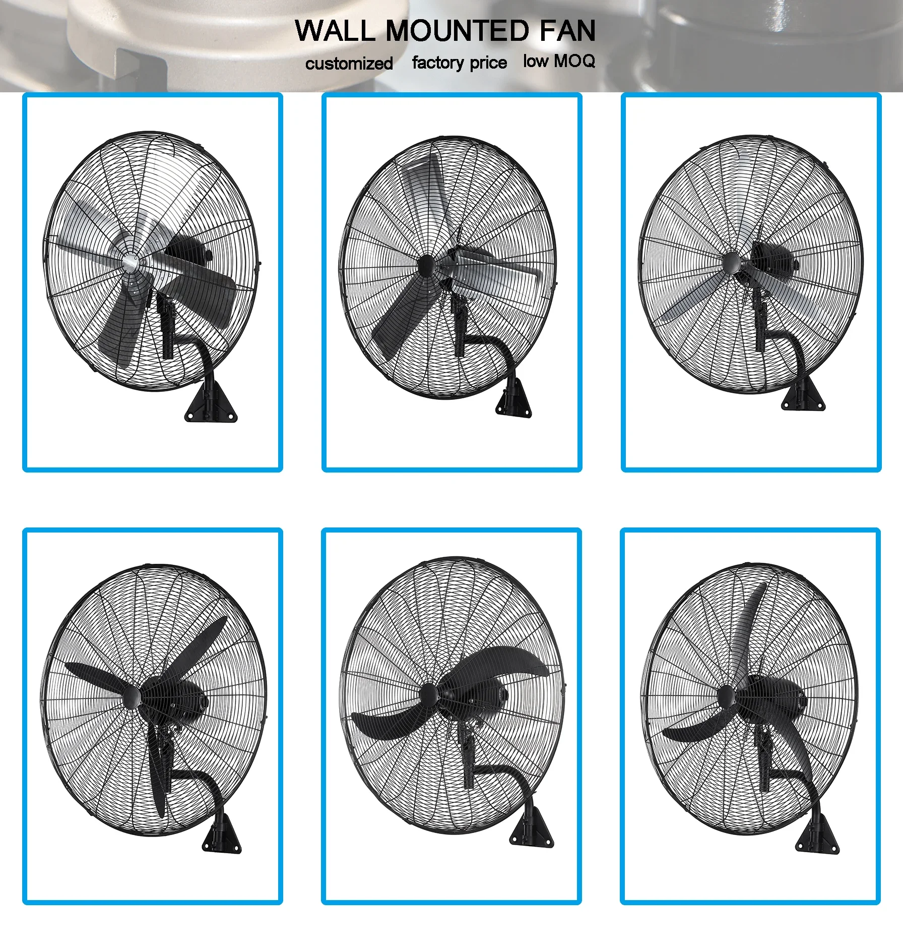 Electric Industrial Floor Fan, HSS, Customizable, Metal - detail 36