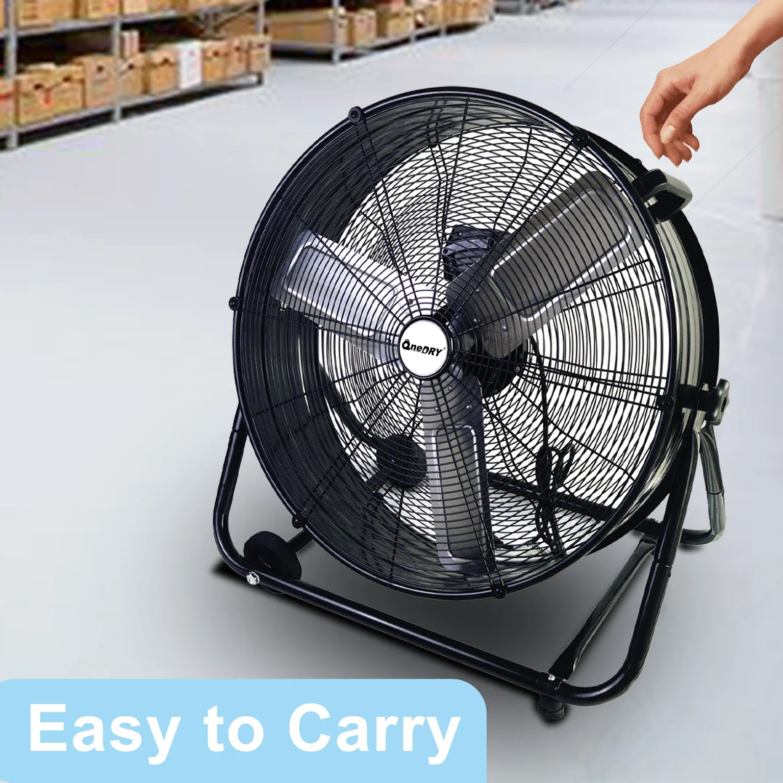 Mobile Floor Drum Fan, 30Inch, 1, Metal - detail 30