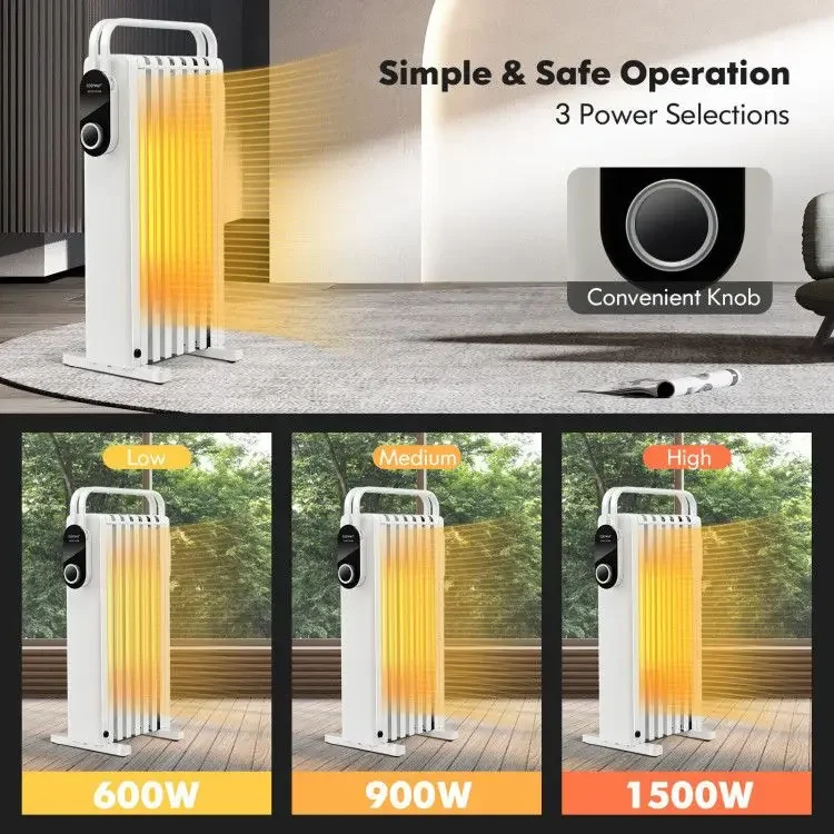Electric Space Heater, 1500W, D0100XF5CAG - detail 10