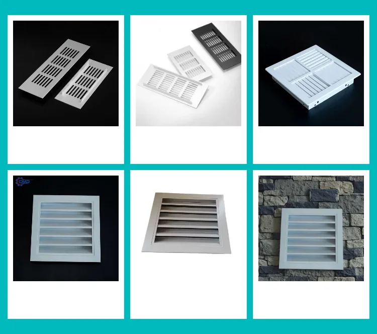 Vent Grille Exhaust Fan, Aluminum, Ceiling, HVAC - detail 4