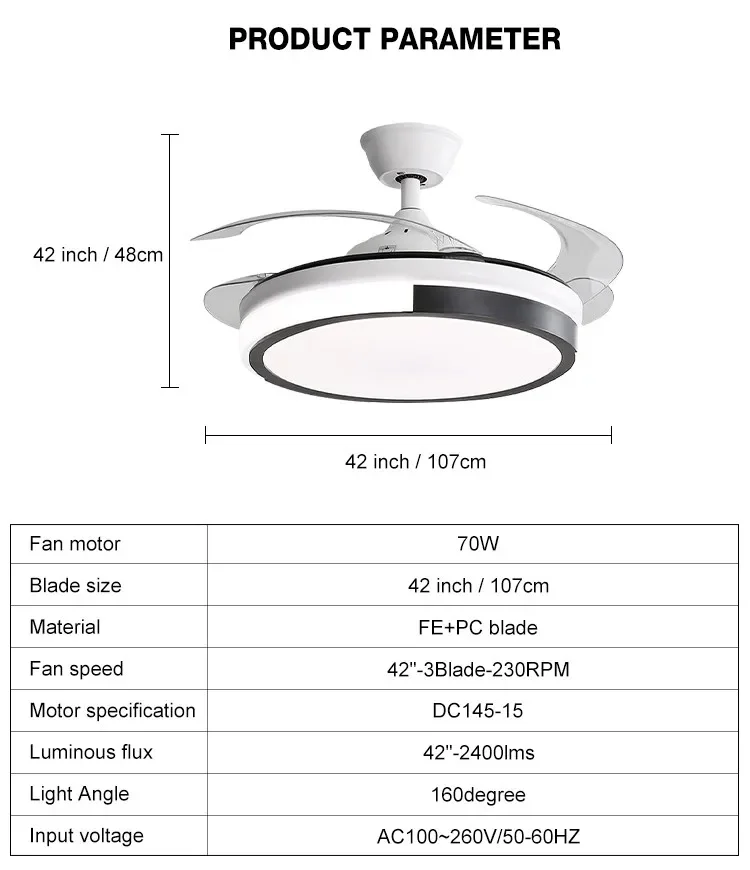 Ceiling Fans, 42Inch, LED - detail 4