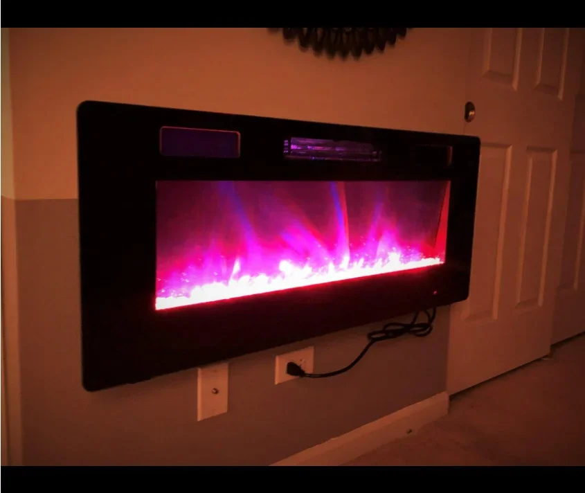 Electric Fireplace, Wall, 750W, Metal - detail 20