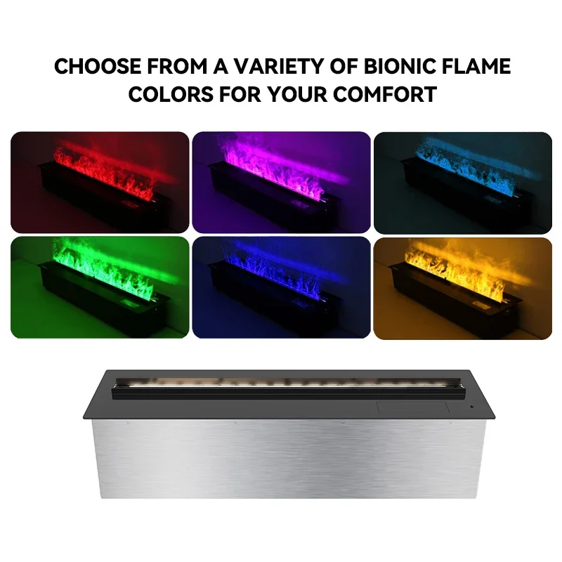 Vapor Steam Mist Fireplace, Steel, 1250mm, 3D - detail 8