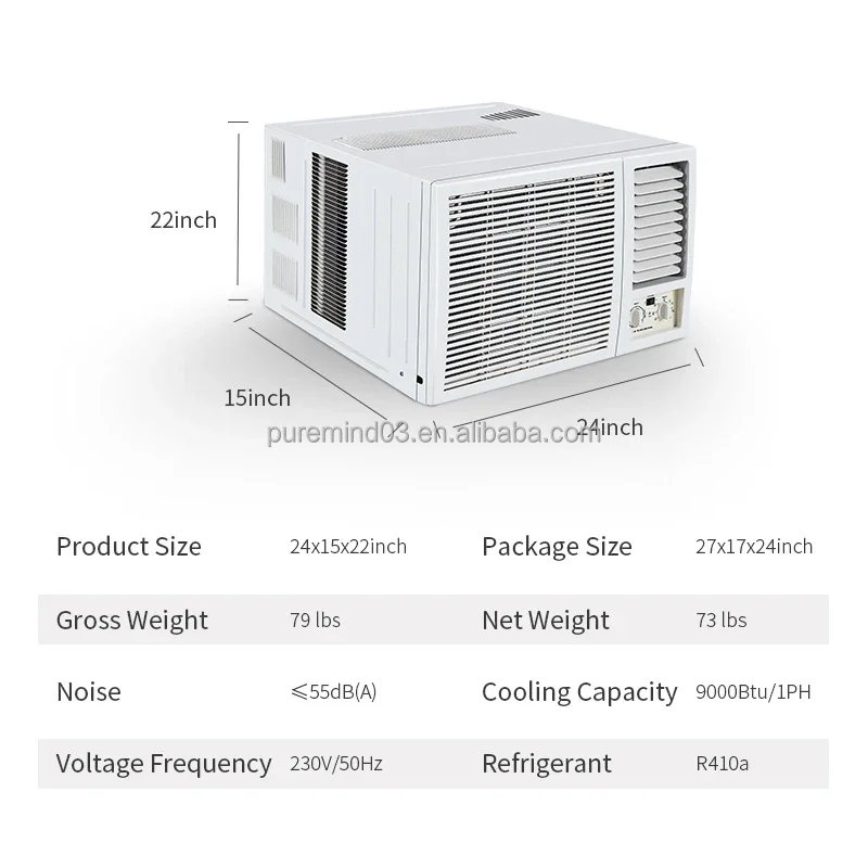 Midea Air Conditioner, R32, R410a, 9000Btu, 230V - detail 10