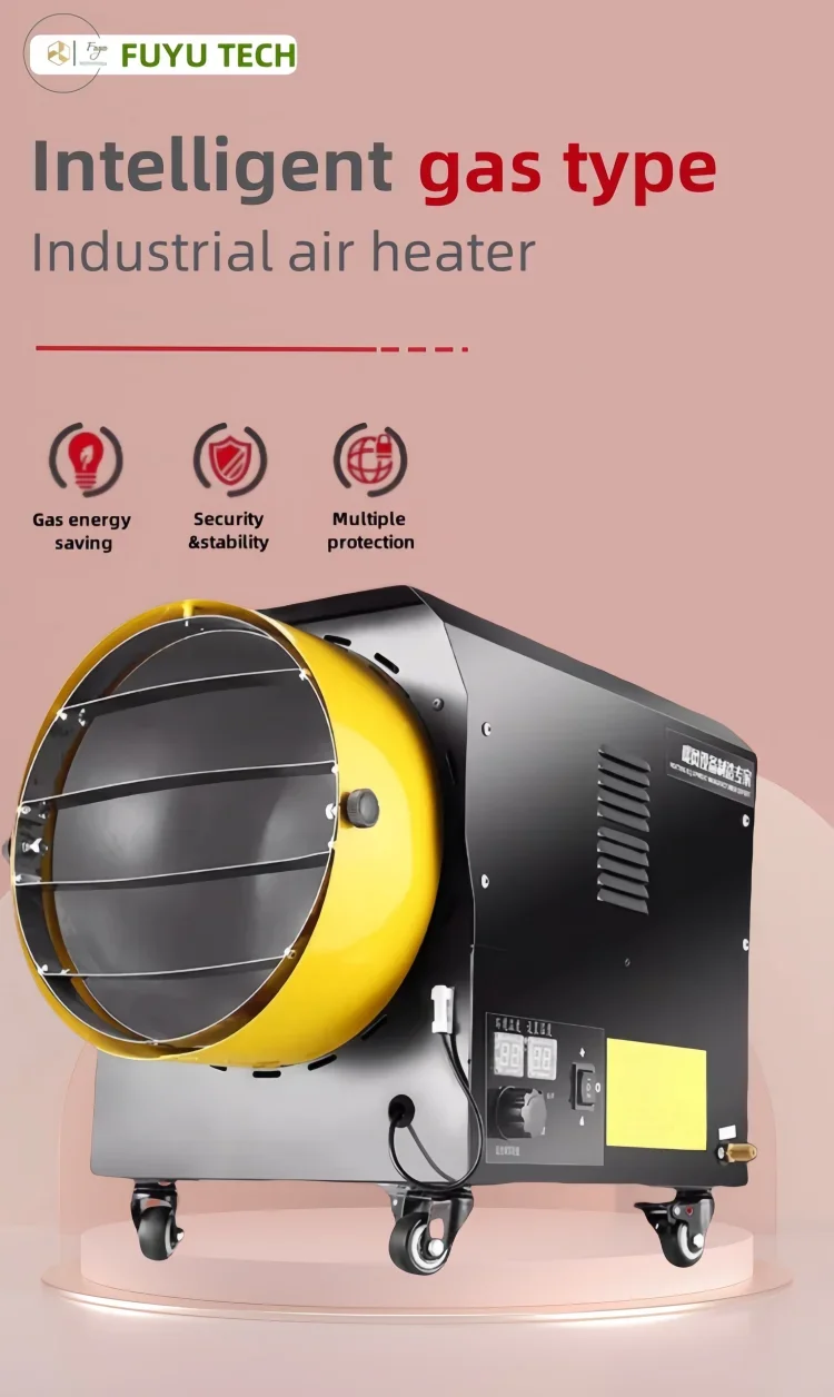 Forced-air Gas Heater, Portable, metal+ss - detail 2