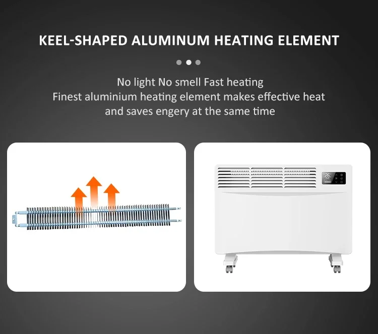 Electric Convector Heater, Wall, 500 W, Metal - detail 10
