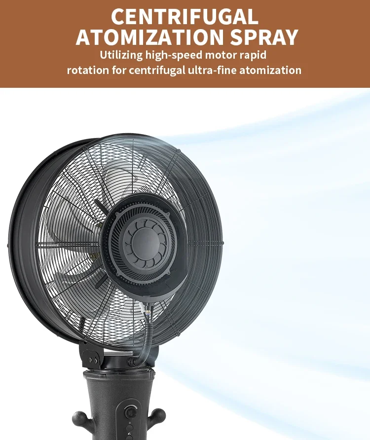2026 New 26 Inch Electric Mist Fan 100% Pure Copper Motor air Cooler Mist Fan - detail 8