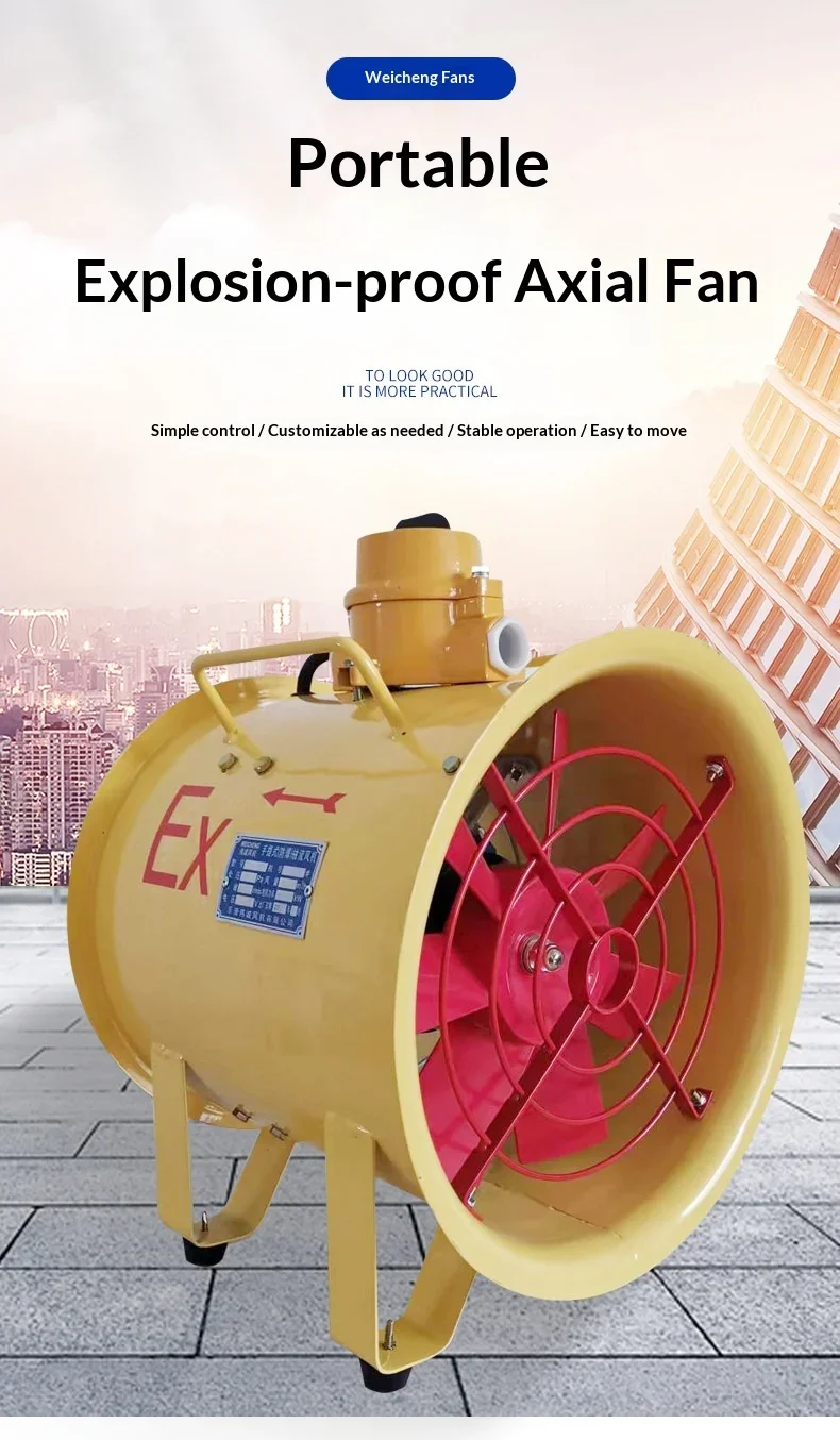 Explosion-proof Axial Marine Fan, BSFT-300, Portable - detail 4