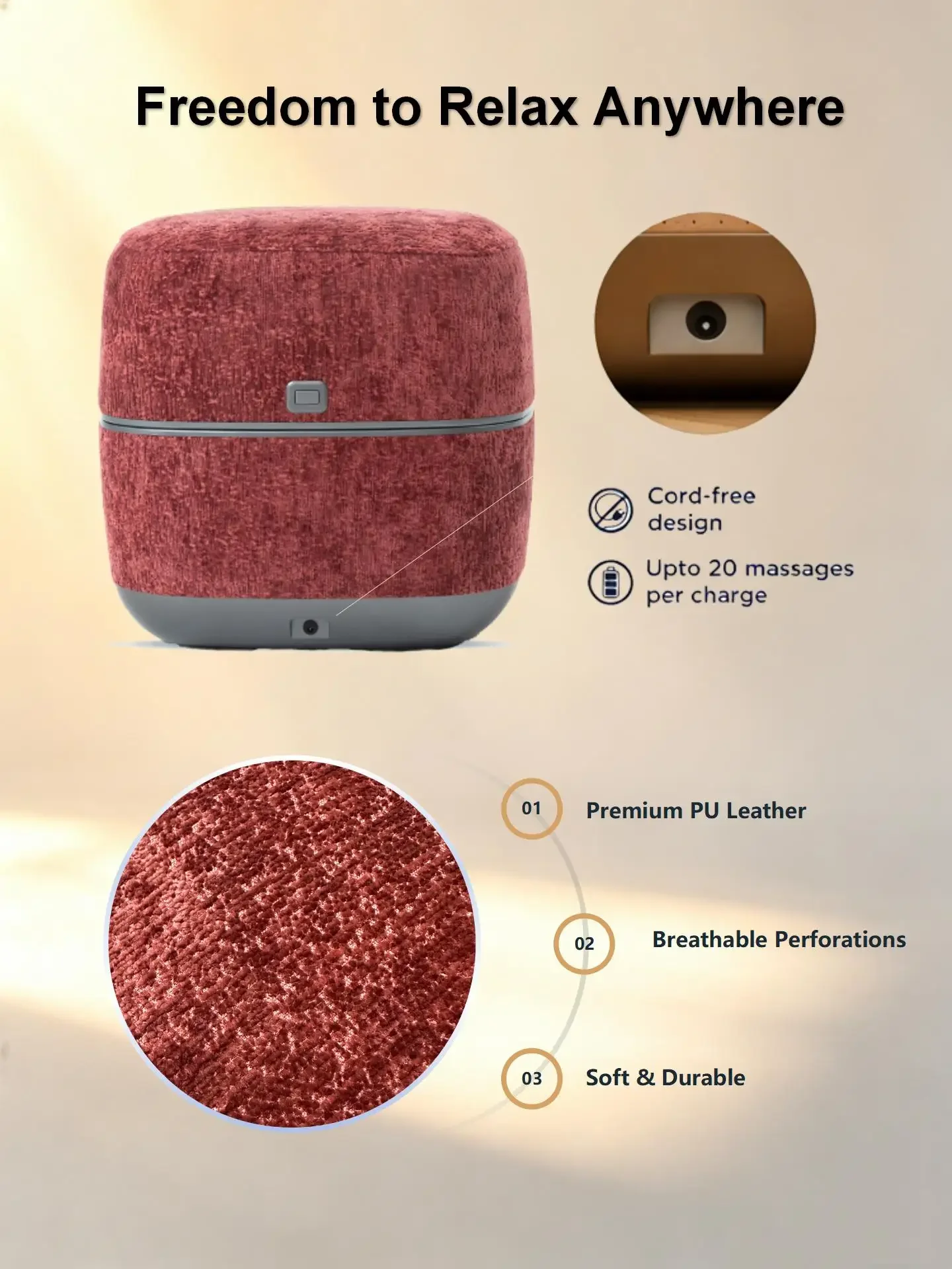Foot Hand Warmers, F1, Built-In Battery, Foot Massager - detail 10