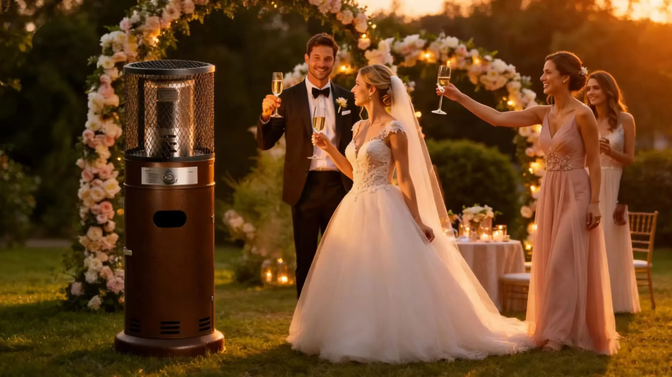 Patio Heater, Portable, Steel, 11kW - detail 24