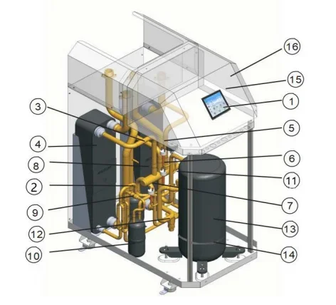 Inverter Geothermal Heat Pump, R32, 8kw, 10kw, 13kw - detail 12