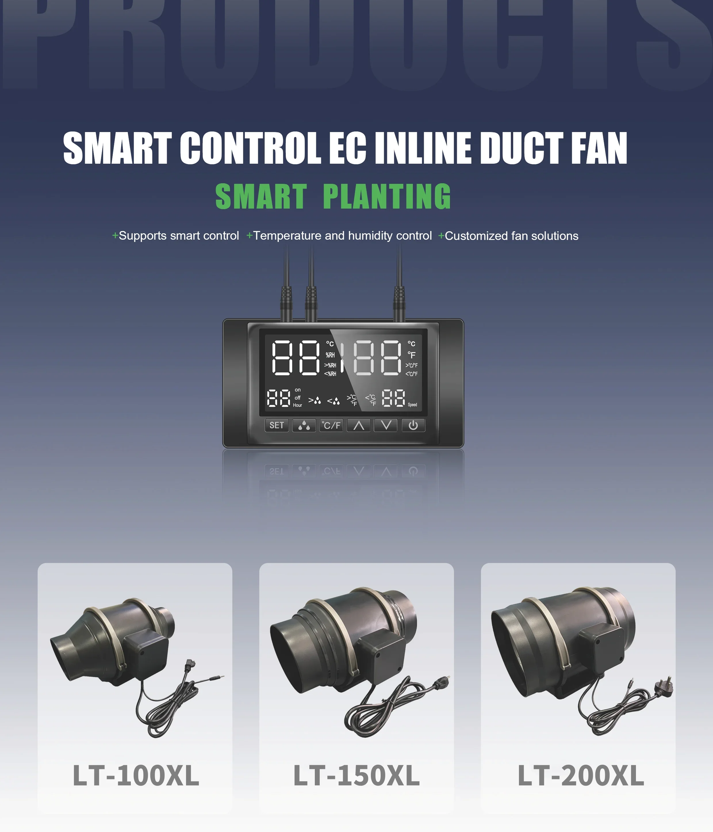 Duct Fan, 4", 110V/220V, 360m/h, 50dBA - detail 2