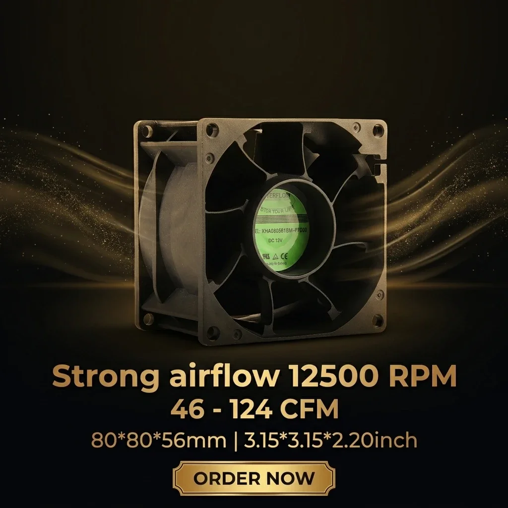 Cooling Fan, Axial, 80*56mm, 12V, Waterproof - detail 20
