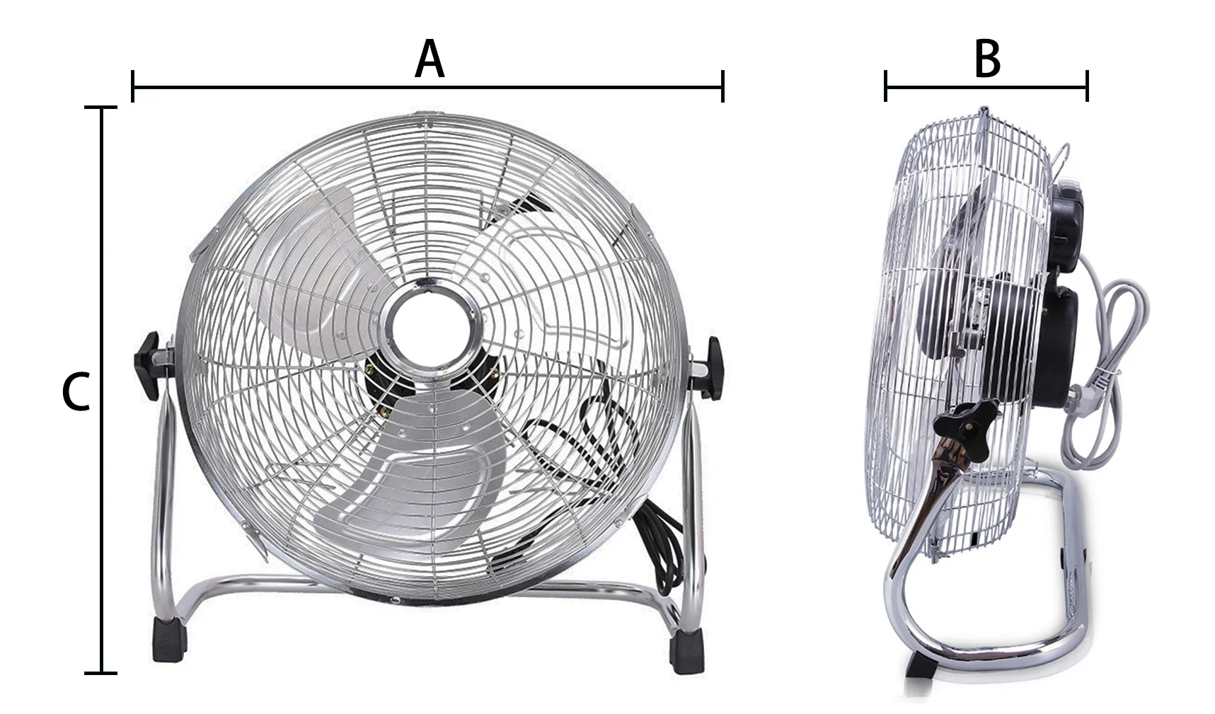 Ground Standing Fan, Electric Power, 80 W(0.11hp) - detail 6