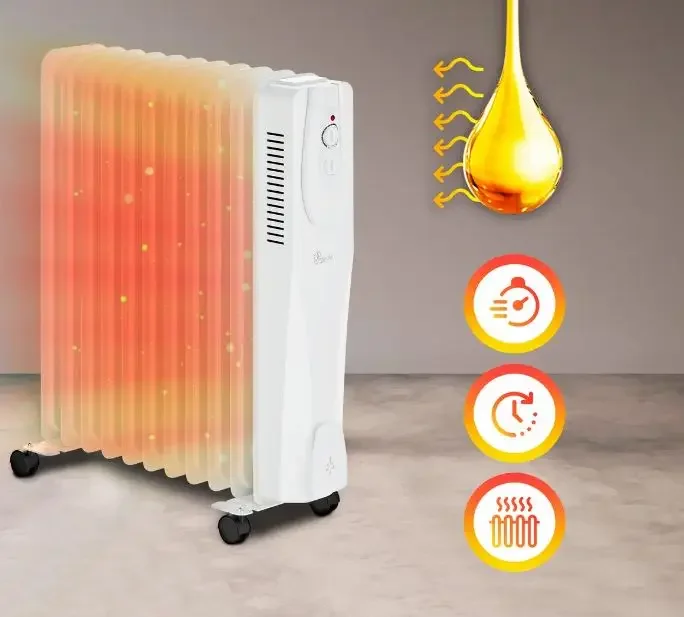 Extralink Oil Heater, 2500W, FINS, NY-25W1, 1000 - detail 4