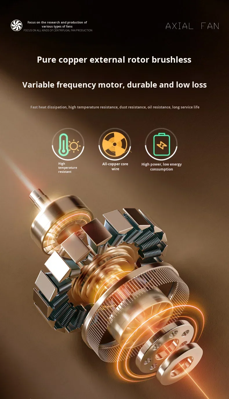 Mixed Flow Duct Fan, Inline, HVAC, 110V/220V - detail 10