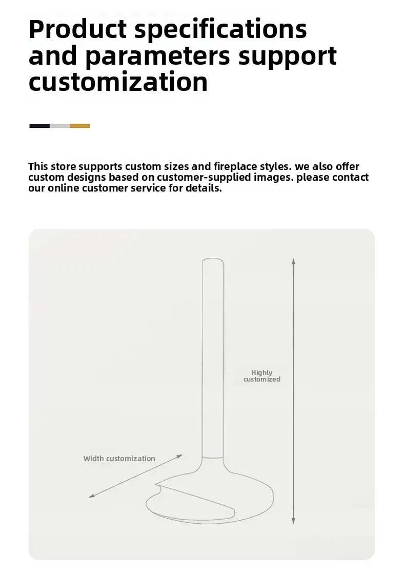 Electric Freestanding Metal Fireplace, LED, 80 - detail 16