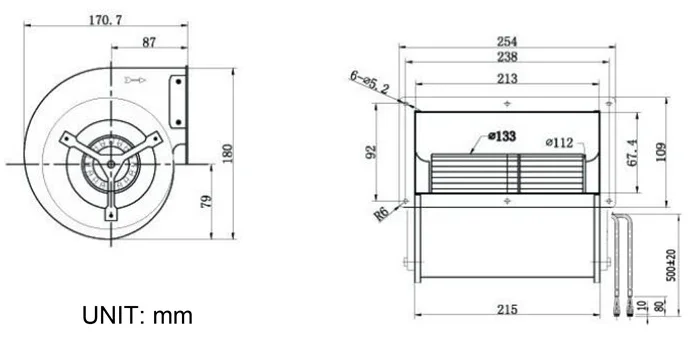 Centrifugal Fan, Radial, 230V, SYMBANG - detail 2