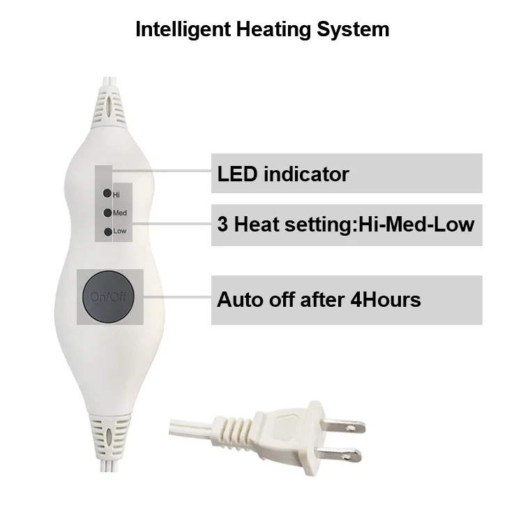 Fast Heating Electric Blanket, ETL, 60"x70" - detail 28