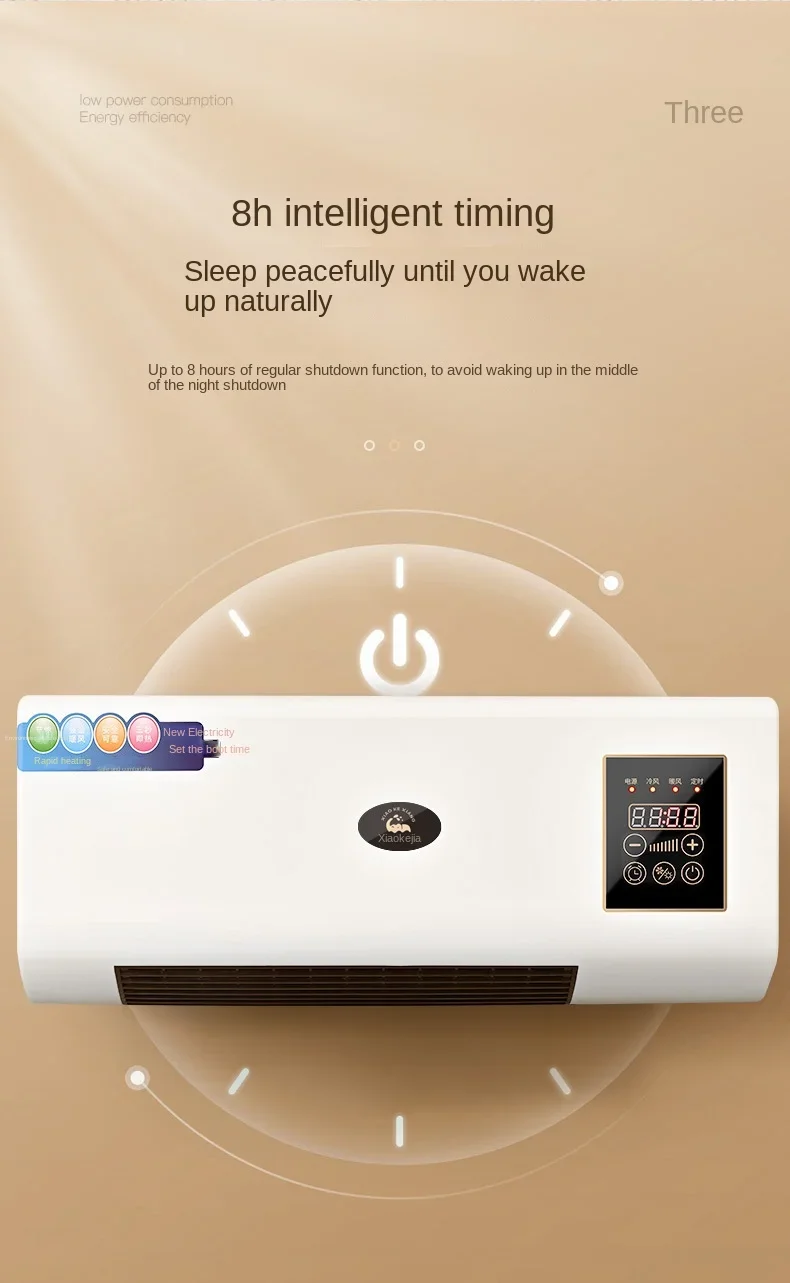 Wall-mounted Electric Heater, Plastic, 2000 W - detail 6