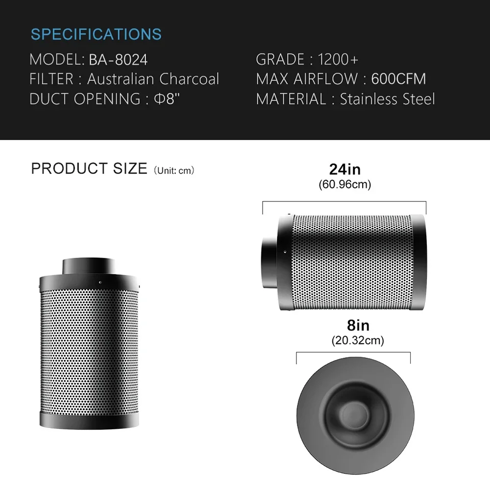 Inline Duct Fan, 120V, Stainless Steel - detail 16