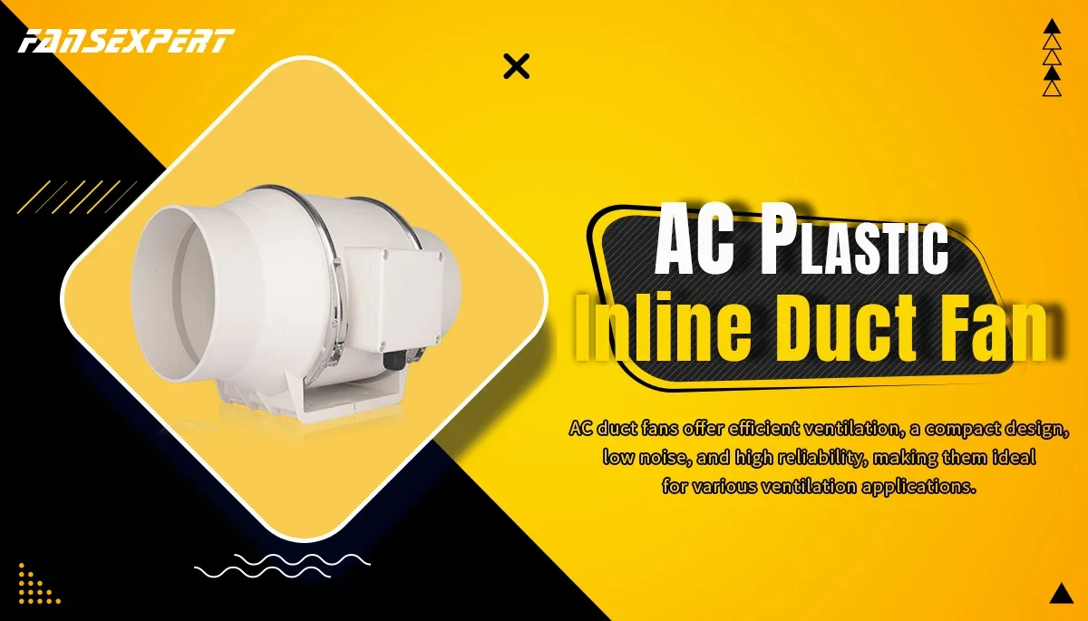 Plastic Duct Fan, 150mm, 115V/230V - detail 2