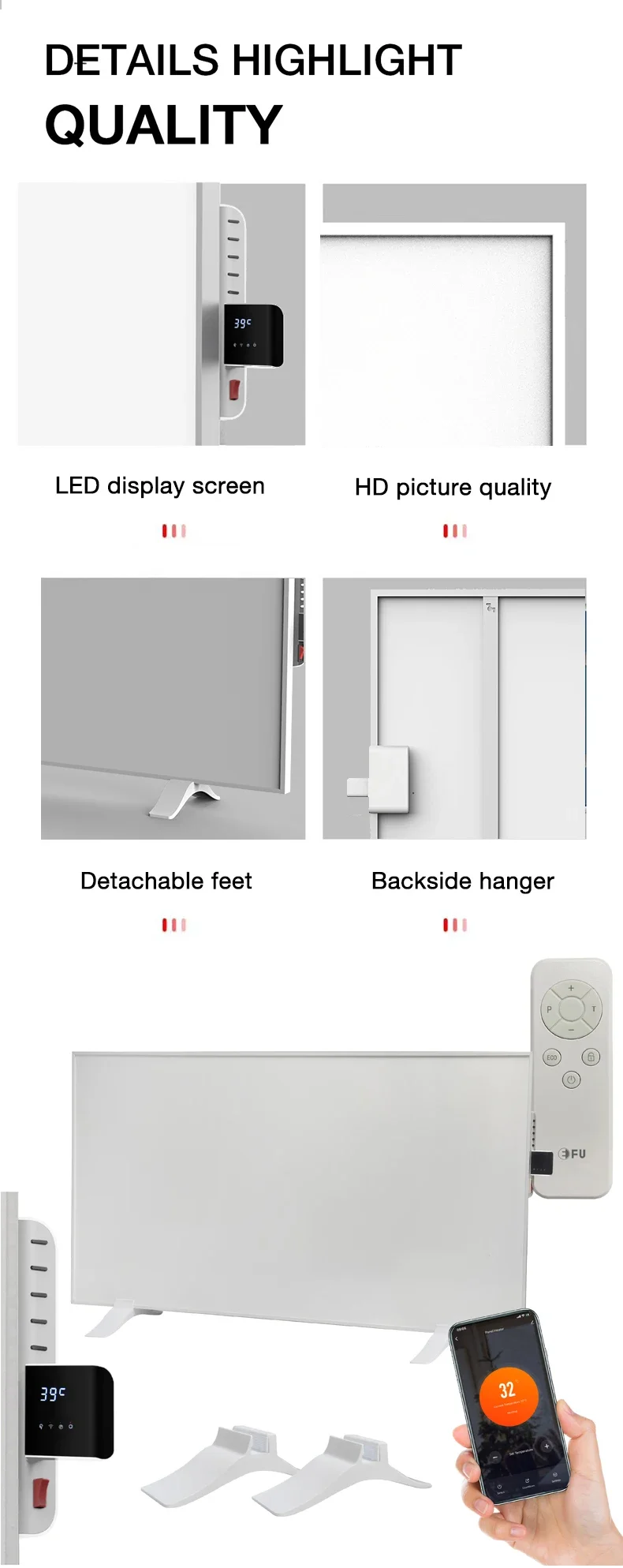 Pet Infrared Heating Panel, Ceiling, Wall - detail 8
