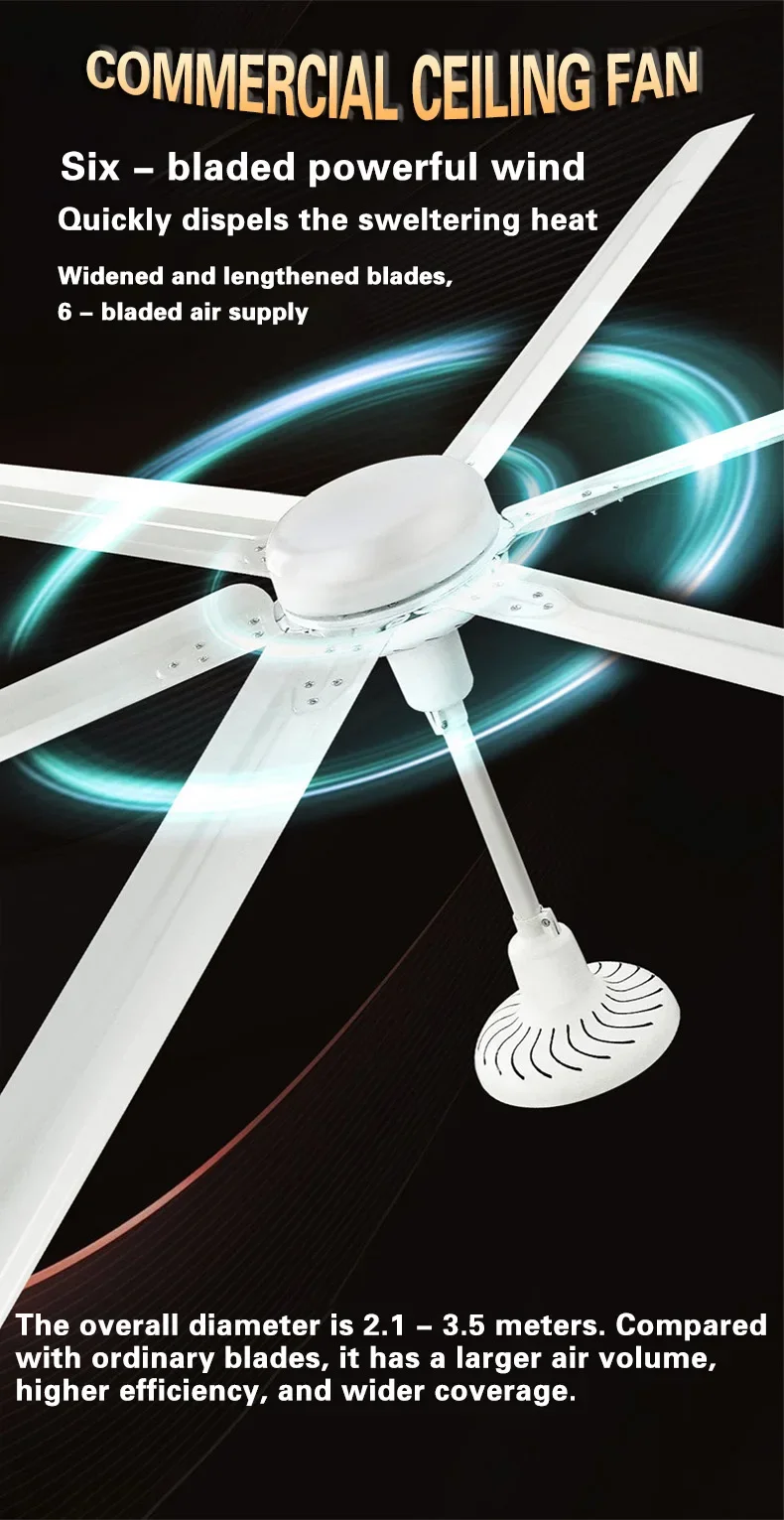 Ceiling Fan, HVLS, 9ft, 2700mm, BLDC - detail 6
