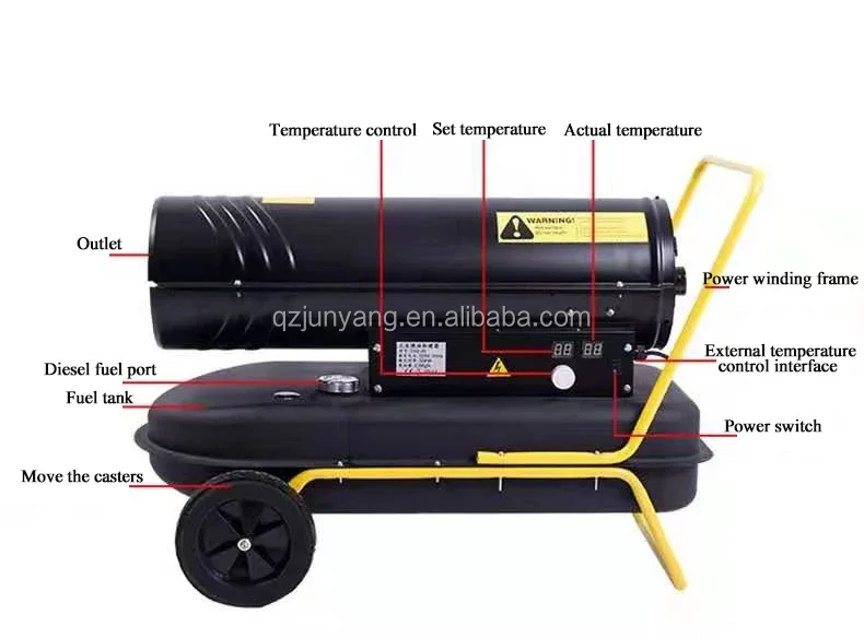 Kerosene Forced Air Heater, 220 V, Diesel - detail 4
