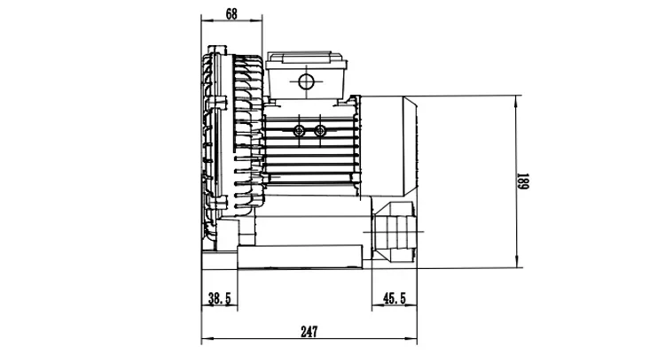 Roots Blower, YASHIBA, 1/3HP, 0.25kw380v - detail 36