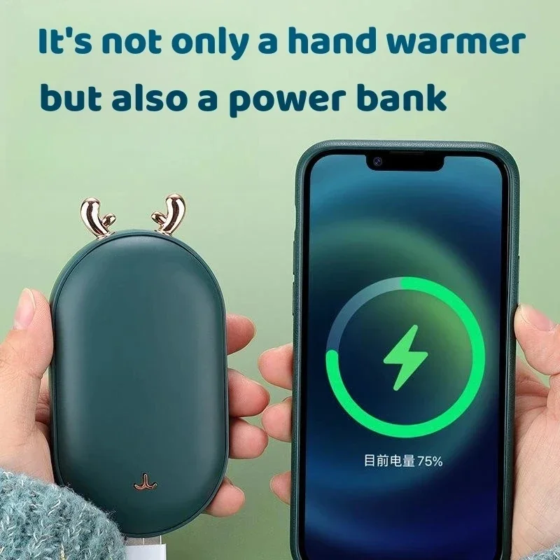 Hand Warmer, 2-in-1, 10000mAh, USB, Portable - detail 4