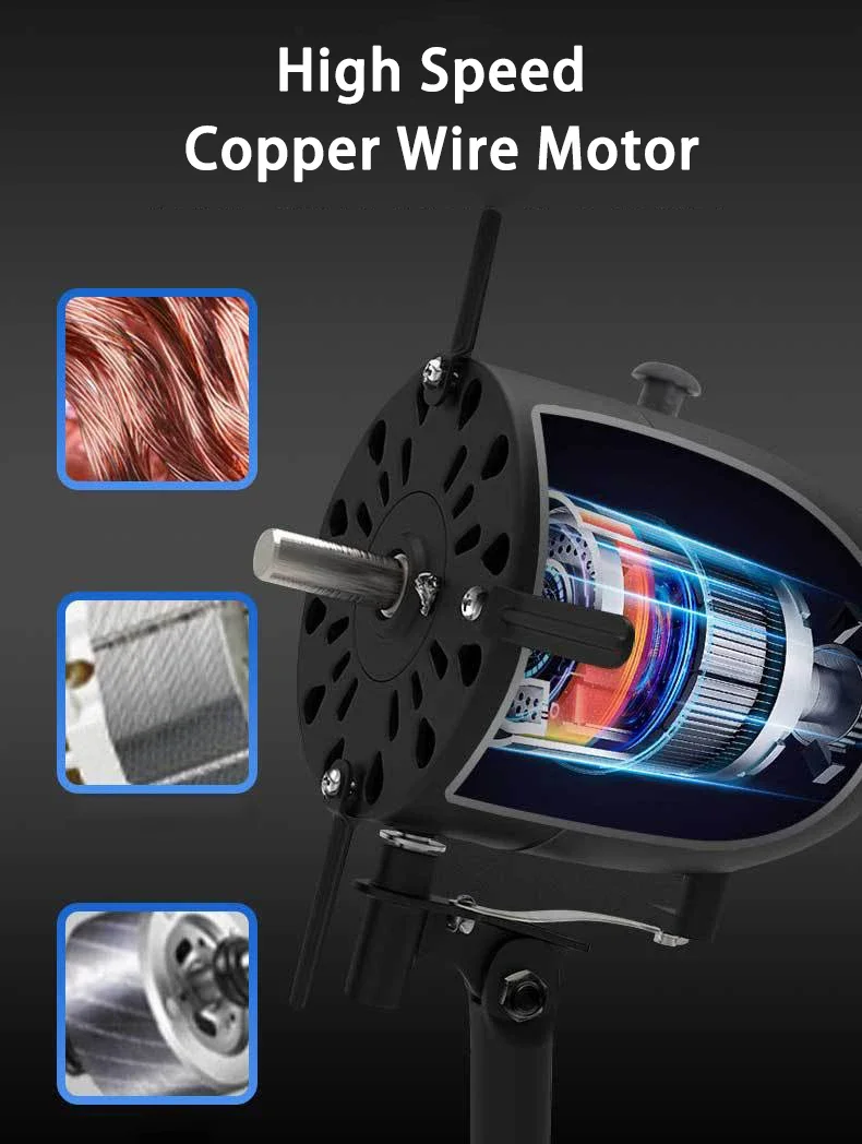 Wall Mount Oscillating Fan, Electric Power - detail 22