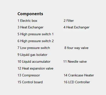 Inverter Geothermal Heat Pump, R32, 8kw, 10kw, 13kw - detail 14