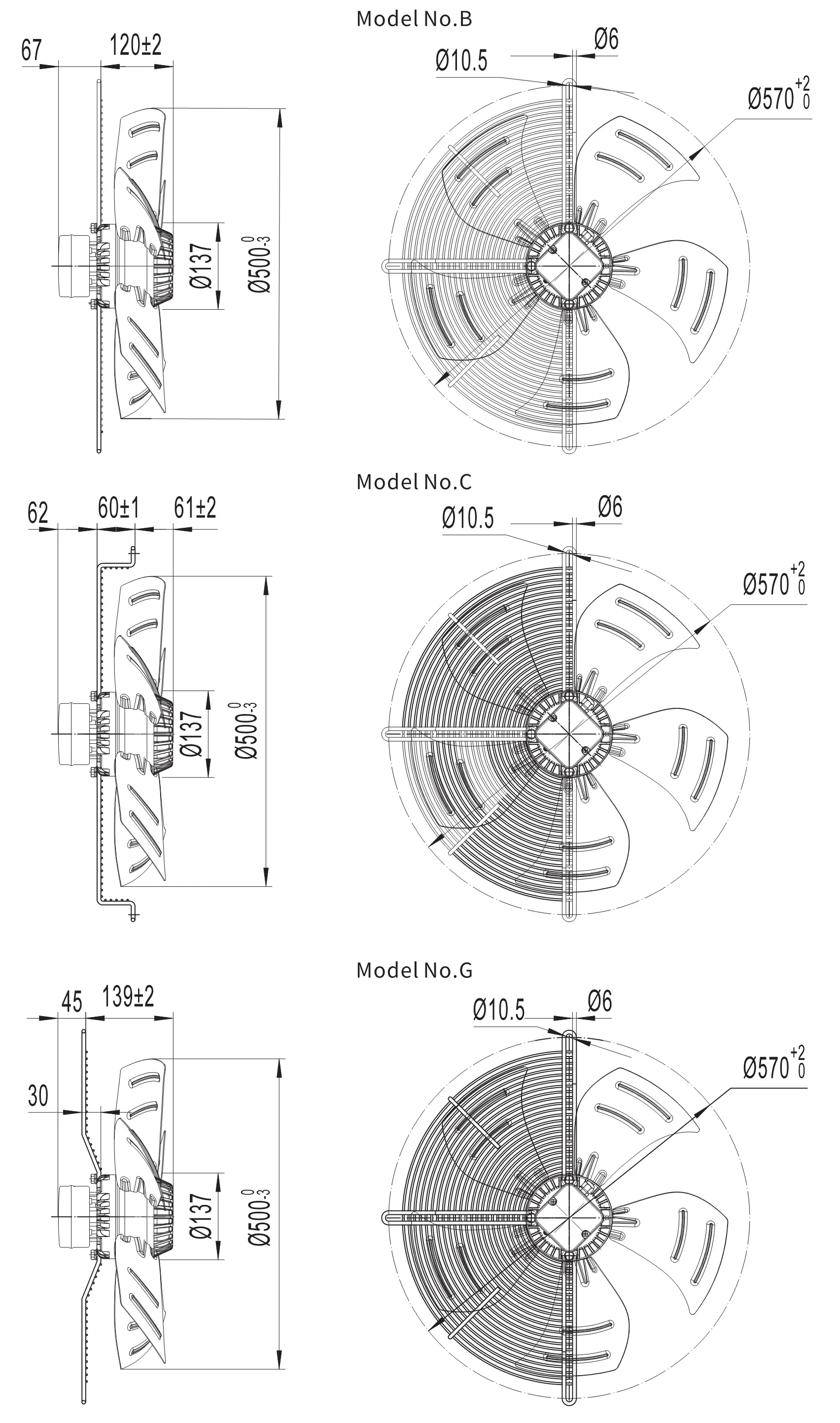 Condenser, 500mm, Axial, 4000cfm - detail 8