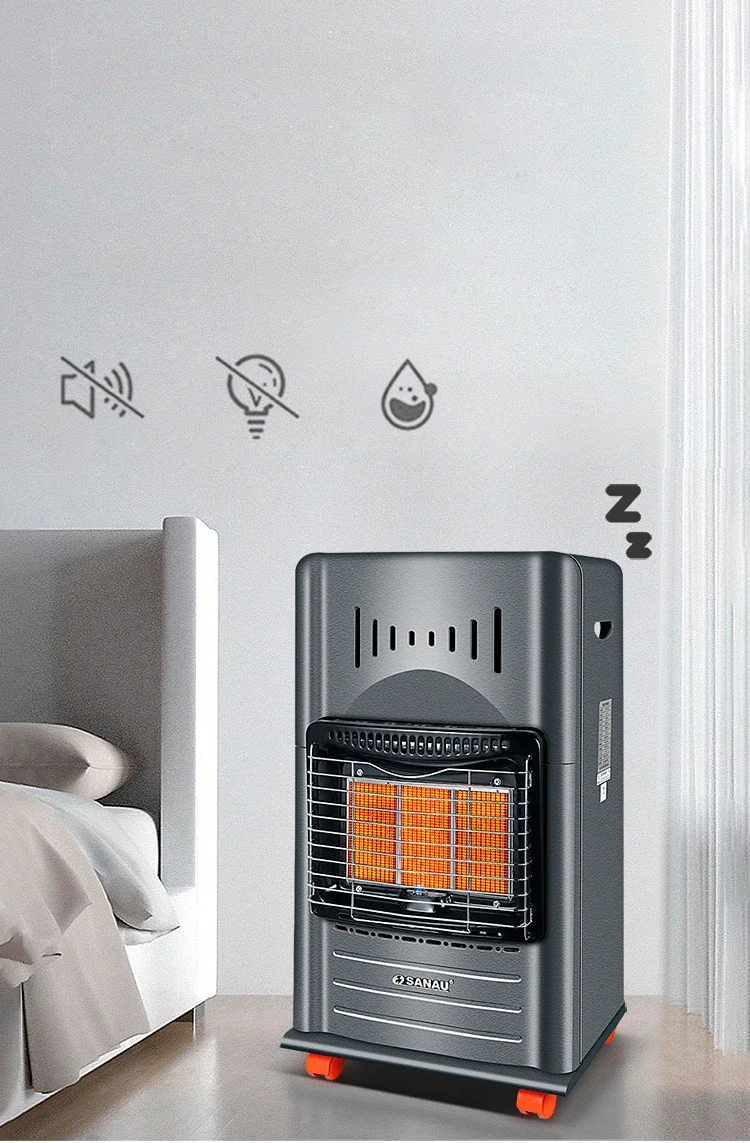 Gas Heater, Portable, Electric, powder coated steel - detail 2
