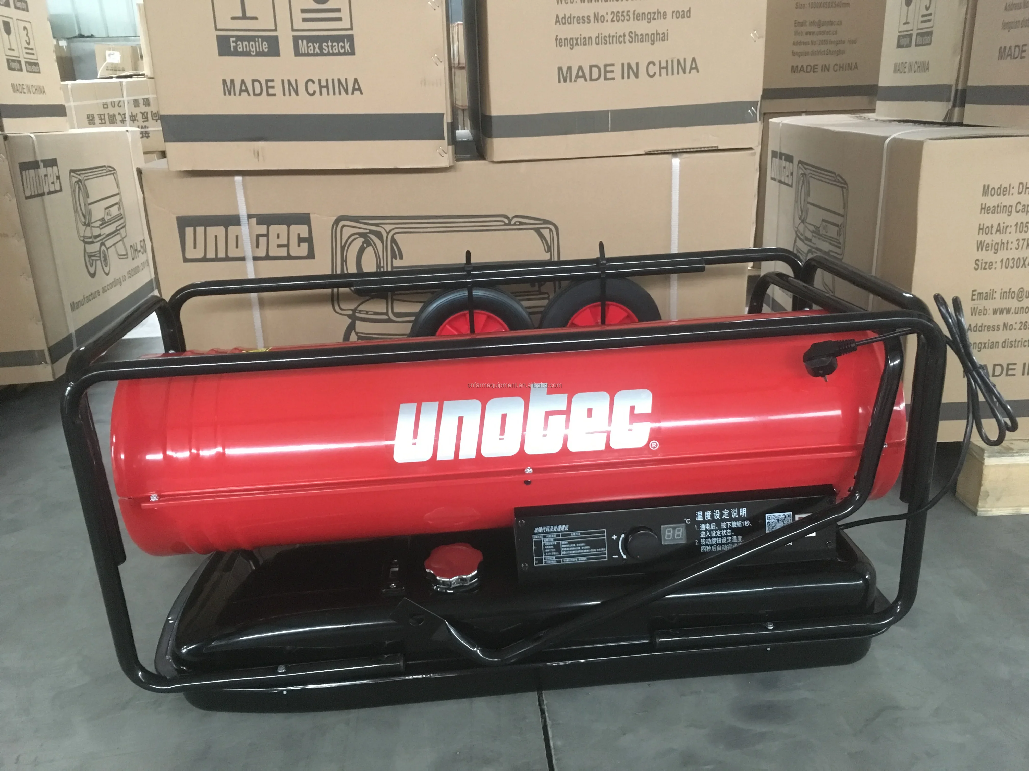 Kerosenediesel Forced Air Heater, Stainless, Steel, UNOTEC - detail 14