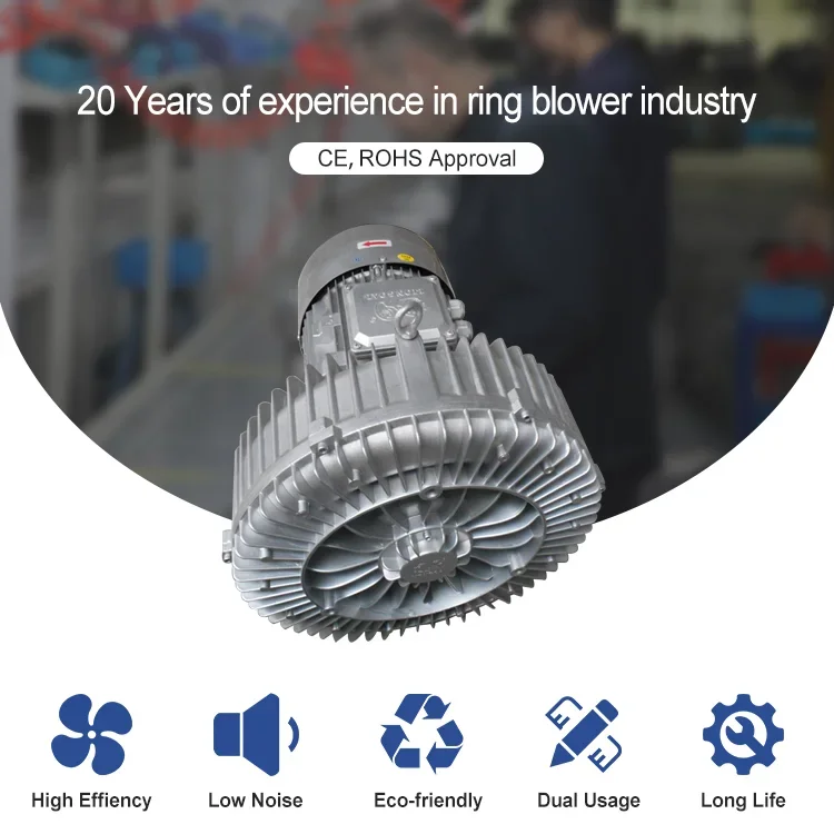Stage Regenerative Blower, 25kW, 29kW, 380V, 3-Phase - detail 2