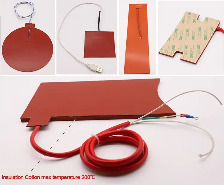 Flexible Silicone Heater, 12V, 24V, 36V, 48V - detail 6