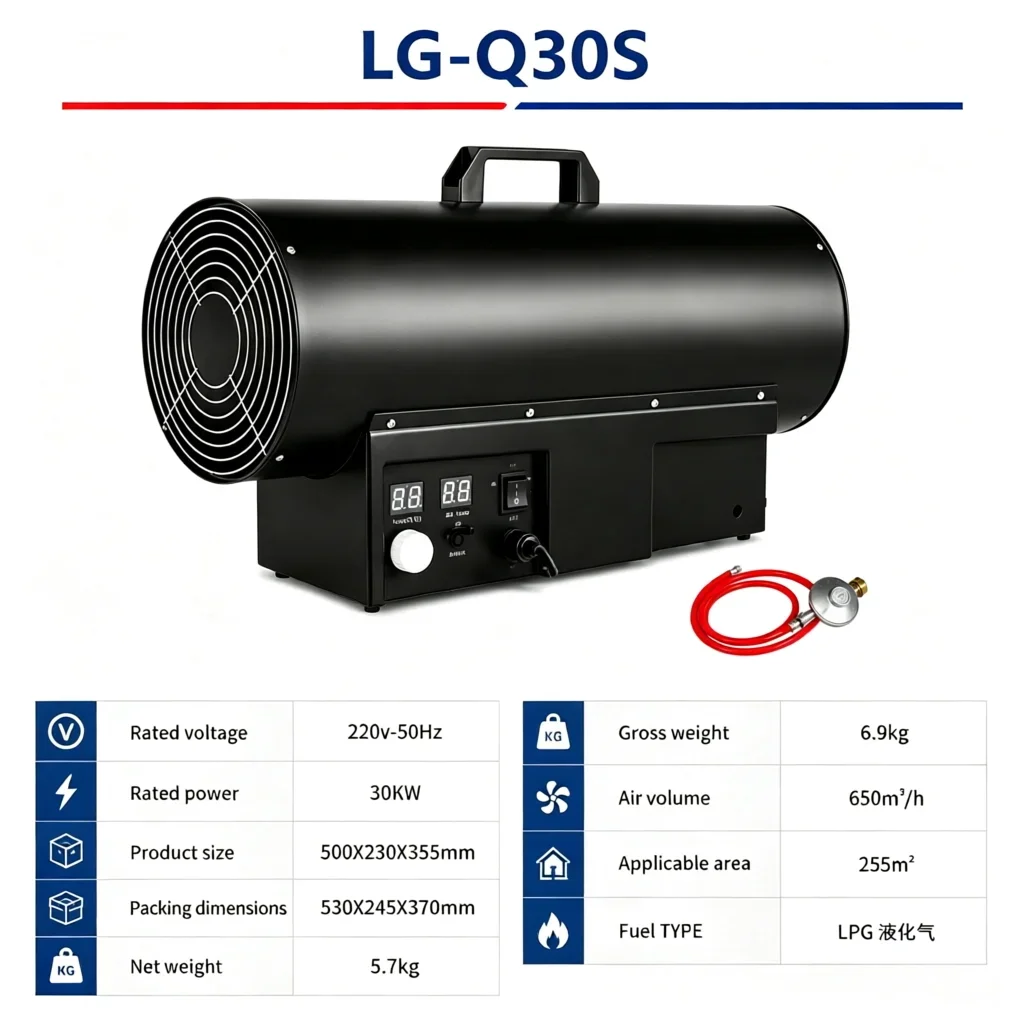 Gas Heater, 10KW/15KW/30KW/50KW, Portable, LPG - detail 8