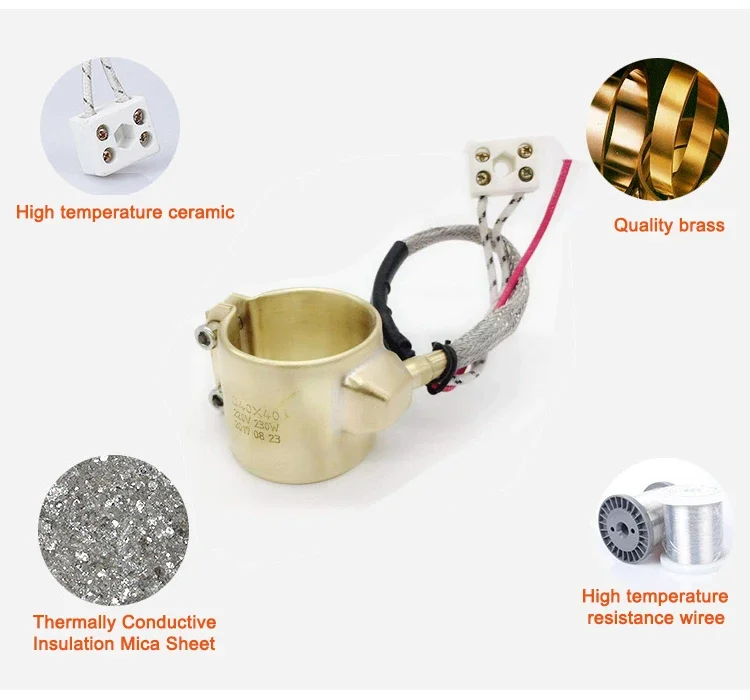 Copper Nozzle Band Heater, 380v, 220v or customized, great - detail 6