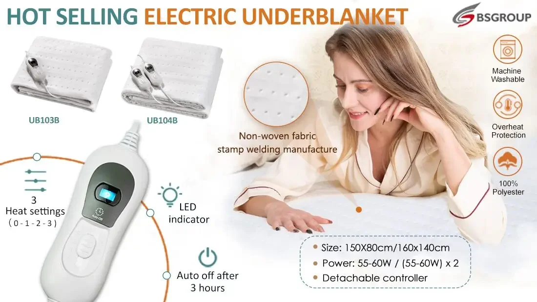Single Electric Under Blanket, 220-240V, 60 W(0.08hp) - detail 4