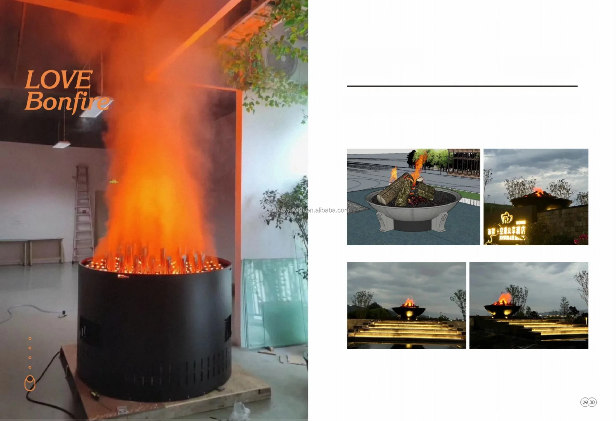Electric Vapor Fireplace, 1m, Stainless, 304, 3D - detail 12