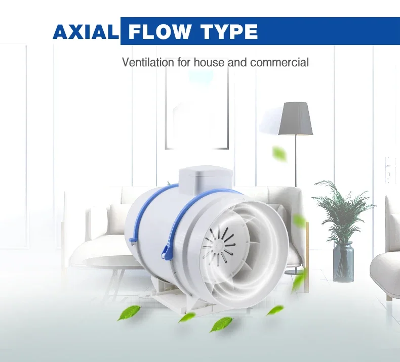 Inline Duct Fan, 8inch, 220 V, Corded Electric - detail 4