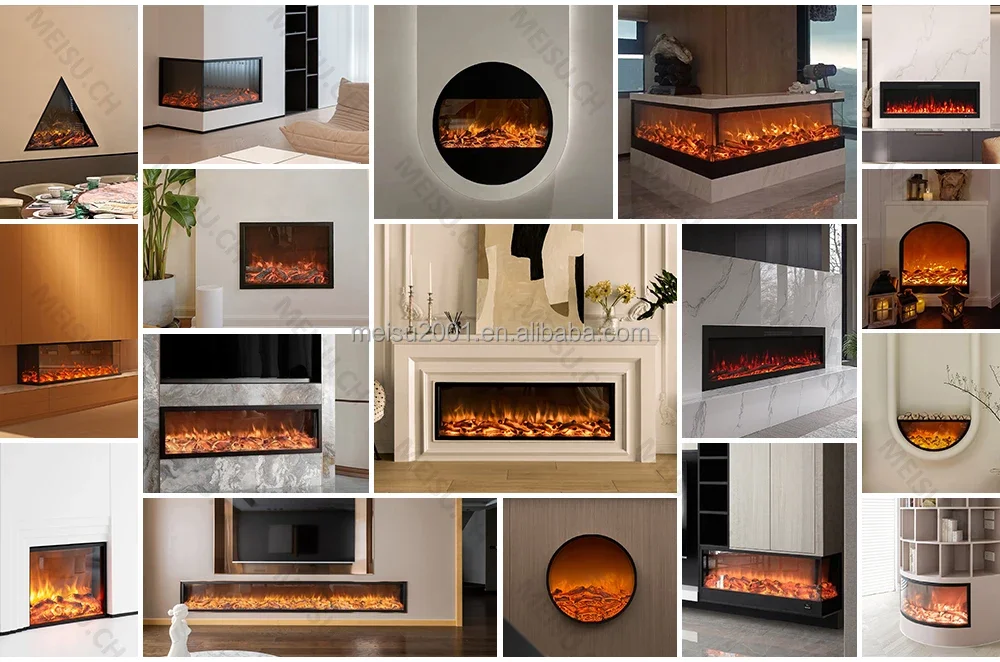 Electric Fireplace, Wall, 220V-240V, 1400-1600W - detail 8